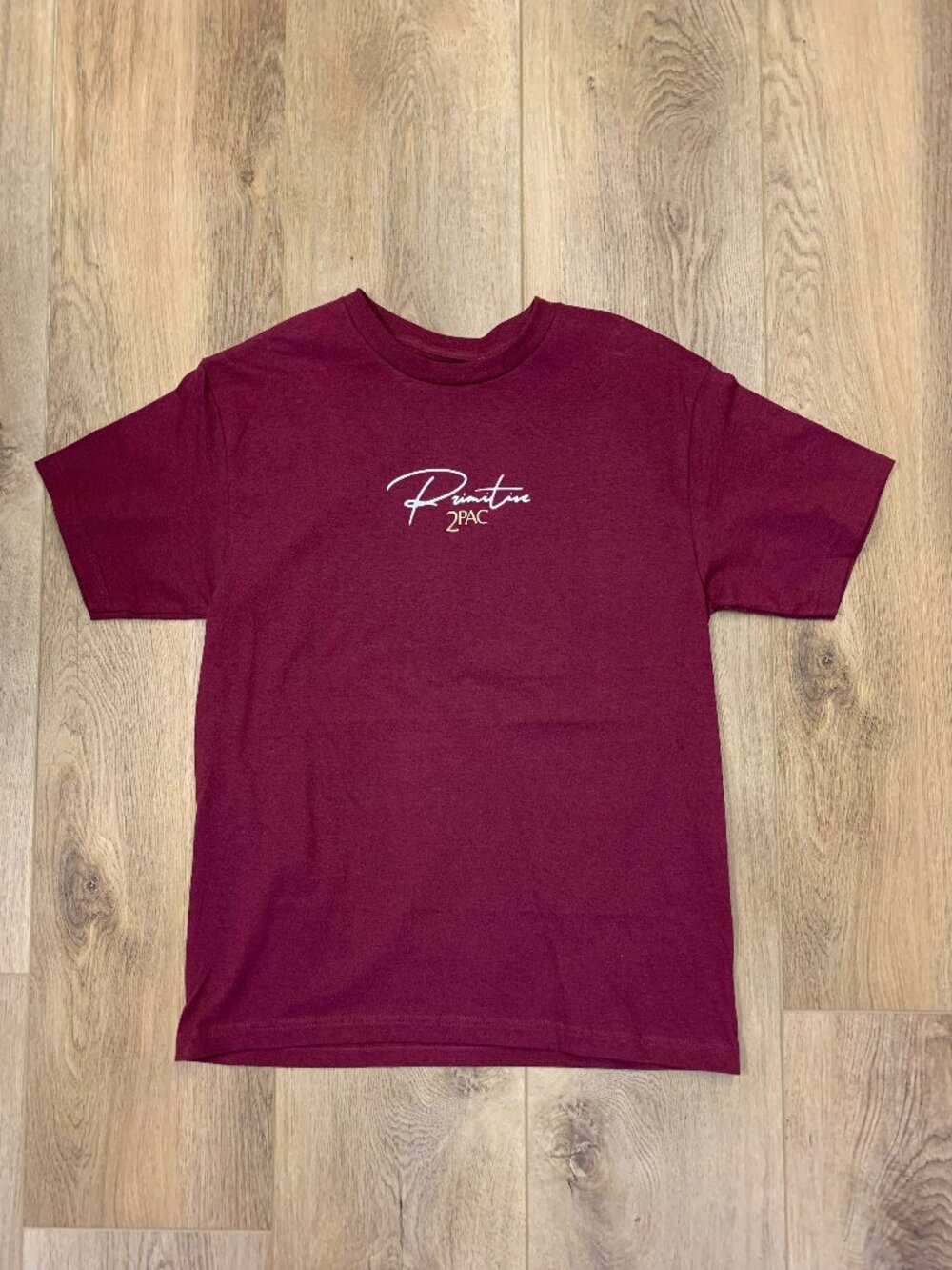 Primitive 2Pac Graphic T-Shirt - Size M - BRAND NEW WITH TAGS - Burgundy Red
